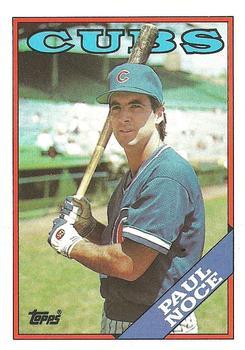 #542 Paul Noce - Chicago Cubs - 1988 Topps Baseball