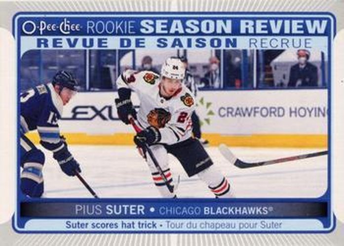 #542 Pius Suter - Chicago Blackhawks - 2021-22 O-Pee-Chee Hockey
