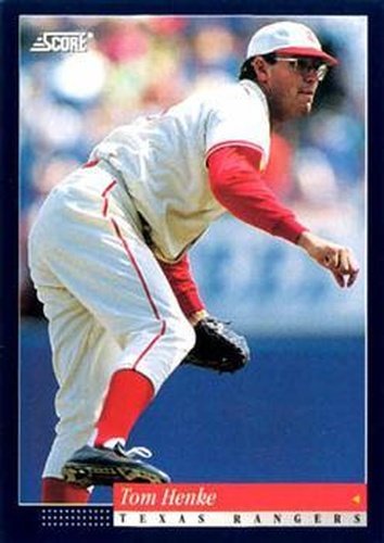 #542 Tom Henke - Texas Rangers -1994 Score Baseball