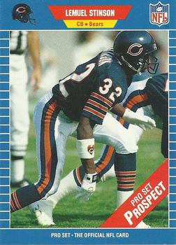 #542 Lemuel Stinson - Chicago Bears - 1989 Pro Set Football