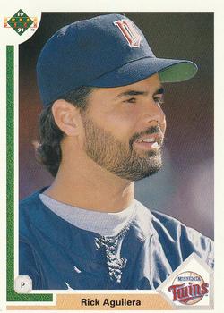 #542 Rick Aguilera - Minnesota Twins - 1991 Upper Deck Baseball