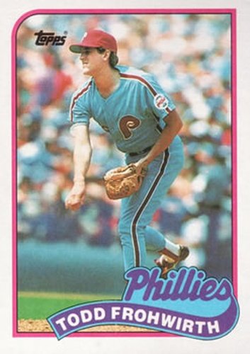 #542 Todd Frohwirth - Philadelphia Phillies - 1989 Topps Baseball