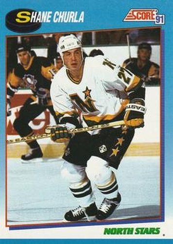 #542 Shane Churla - Minnesota North Stars - 1991-92 Score Canadian Bilingual Hockey