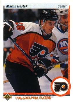 #542 Martin Hostak - Philadelphia Flyers - 1990-91 Upper Deck Hockey
