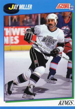 #543 Jay Miller - Los Angeles Kings - 1991-92 Score Canadian Hockey