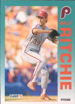 #543 Wally Ritchie - Philadelphia Phillies - 1992 Fleer Baseball