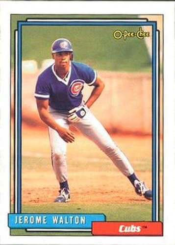 #543 Jerome Walton - Chicago Cubs - 1992 O-Pee-Chee Baseball