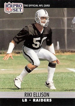 #543 Riki Ellison - Los Angeles Raiders - 1990 Pro Set Football