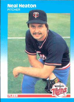 #543 Neal Heaton - Minnesota Twins - 1987 Fleer Baseball