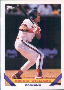 #543 Reggie Williams - California Angels - 1993 Topps Baseball