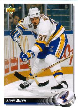 #543 Kevin Miehm - St. Louis Blues - 1992-93 Upper Deck Hockey