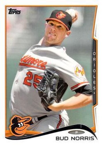 #543 Bud Norris - Baltimore Orioles - 2014 Topps Baseball