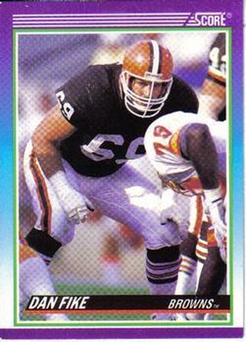 #543 Dan Fike - Cleveland Browns - 1990 Score Football