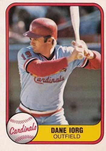 #543 Dane Iorg - St. Louis Cardinals - 1981 Fleer Baseball
