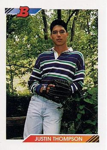 #543 Justin Thompson - Detroit Tigers - 1992 Bowman Baseball