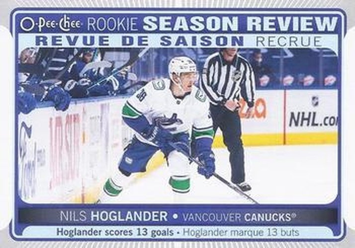 #543 Nils Hoglander - Vancouver Canucks - 2021-22 O-Pee-Chee Hockey