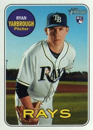 #543 Ryan Yarbrough - Tampa Bay Rays - 2018 Topps Heritage Baseball