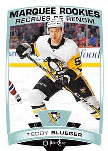 #543 Teddy Blueger - Pittsburgh Penguins - 2019-20 O-Pee-Chee Hockey