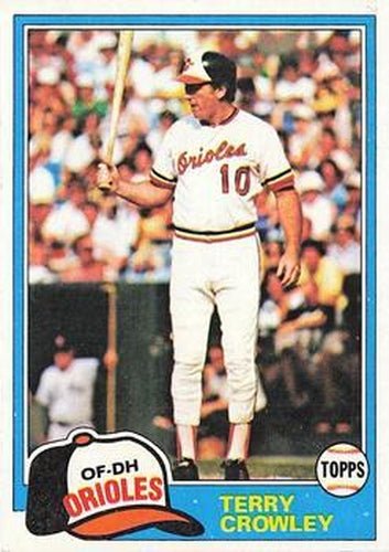 #543 Terry Crowley - Baltimore Orioles - 1981 Topps Baseball