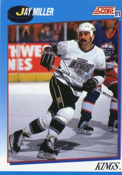 #543 Jay Miller - Los Angeles Kings - 1991-92 Score Canadian Bilingual Hockey