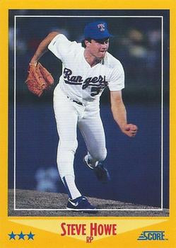 #543 Steve Howe - Texas Rangers - 1988 Score Baseball