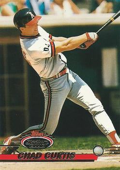 #543 Chad Curtis - California Angels - 1993 Stadium Club Baseball