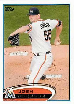 #543 Josh Johnson - Miami Marlins - 2012 Topps Baseball