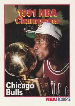 #543 1991 NBA Champions-Chicago Bulls - Chicago Bulls - 1991-92 Hoops Basketball