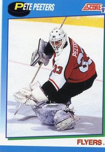 #544 Pete Peeters - Philadelphia Flyers - 1991-92 Score Canadian Hockey