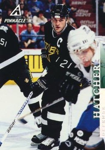 #182 Derian Hatcher - Dallas Stars - 1997-98 Pinnacle Hockey