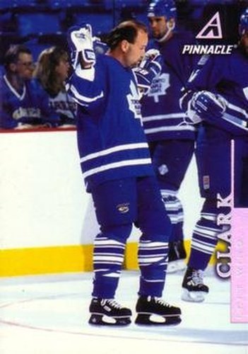 #185 Wendel Clark - Toronto Maple Leafs - 1997-98 Pinnacle Hockey