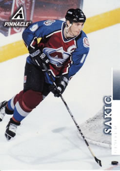 #32 Joe Sakic - Colorado Avalanche - 1997-98 Pinnacle Hockey