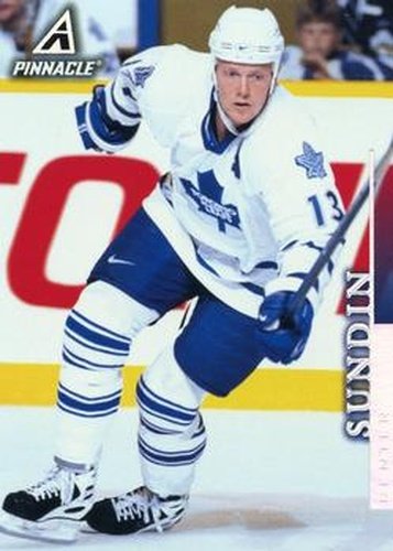 #50 Mats Sundin - Toronto Maple Leafs - 1997-98 Pinnacle Hockey