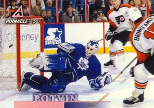 #95 Felix Potvin - Toronto Maple Leafs - 1997-98 Pinnacle Hockey