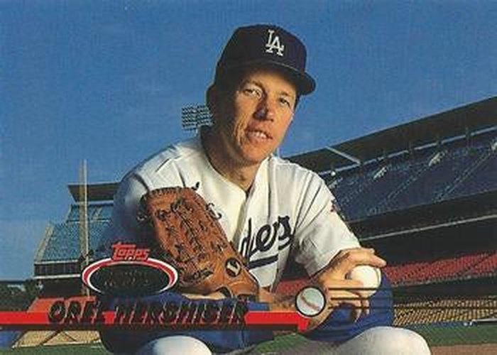 #544 Orel Hershiser - Los Angeles Dodgers - 1993 Stadium Club Baseball