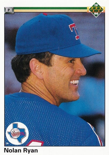 #544 Nolan Ryan - Texas Rangers - 1990 Upper Deck Baseball