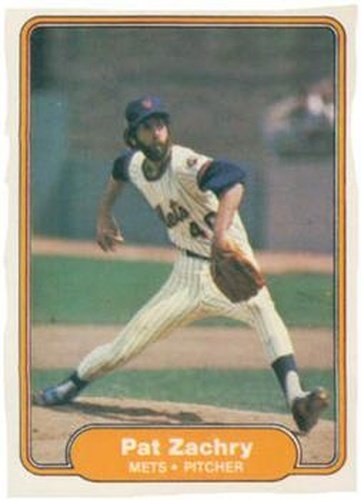 #544 Pat Zachry - New York Mets - 1982 Fleer Baseball