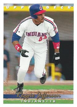 #544 Reggie Jefferson - Cleveland Indians - 1993 Upper Deck Baseball
