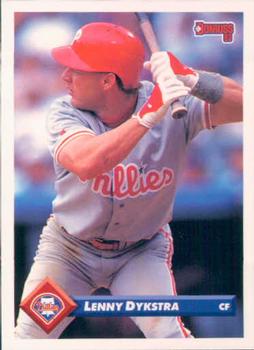 #544 Lenny Dykstra - Philadelphia Phillies - 1993 Donruss Baseball