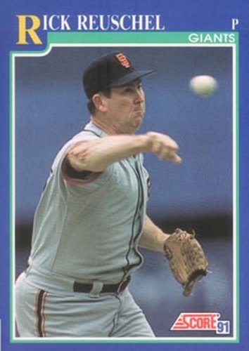 #544 Rick Reuschel - San Francisco Giants - 1991 Score Baseball