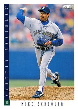 #544 Mike Schooler - Seattle Mariners - 1993 Score Baseball