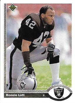 #544 Ronnie Lott - Los Angeles Raiders - 1991 Upper Deck Football