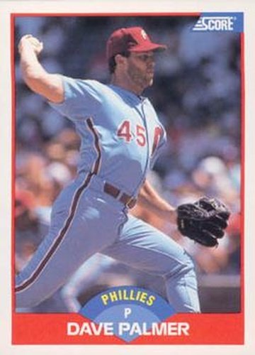 #544 David Palmer - Philadelphia Phillies - 1989 Score Baseball