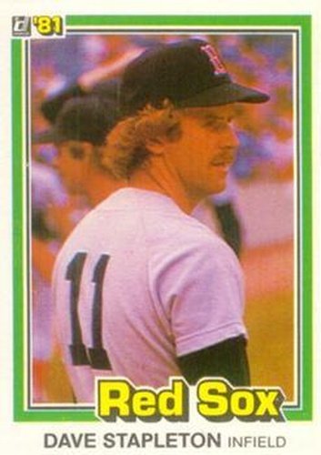 #544 Dave Stapleton - Boston Red Sox - 1981 Donruss Baseball