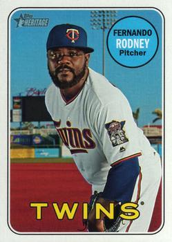 #544 Fernando Rodney - Minnesota Twins - 2018 Topps Heritage Baseball