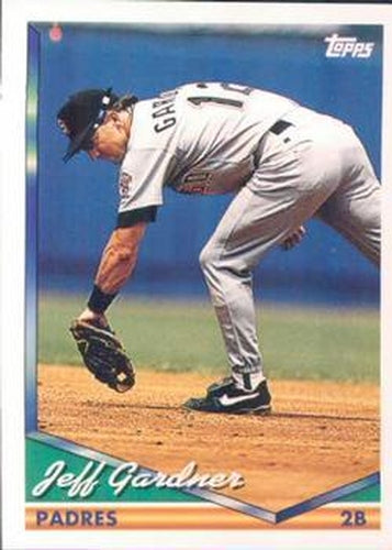 #544 Jeff Gardner - San Diego Padres - 1994 Topps Baseball