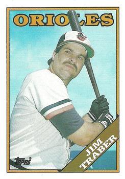 #544 Jim Traber - Baltimore Orioles - 1988 Topps Baseball