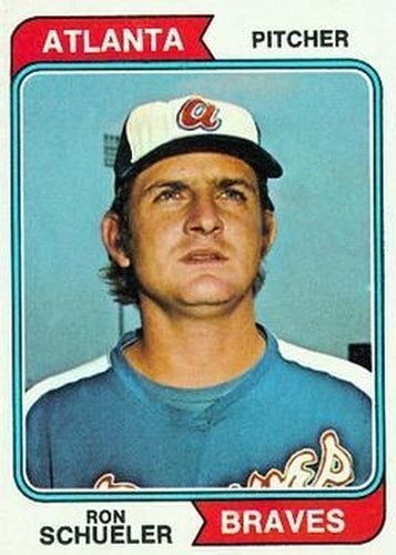 #544 Ron Schueler - Atlanta Braves - 1974 Topps Baseball