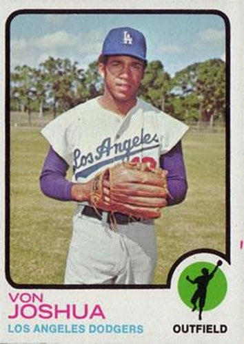 #544 Von Joshua - Los Angeles Dodgers - 1973 Topps Baseball
