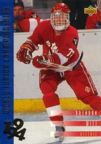 #544 Brendan Witt - Canada - 1993-94 Upper Deck Hockey